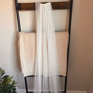 Cathedral length Wedding veil sheer white